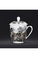 Famille Rose chinese printing tea cup
